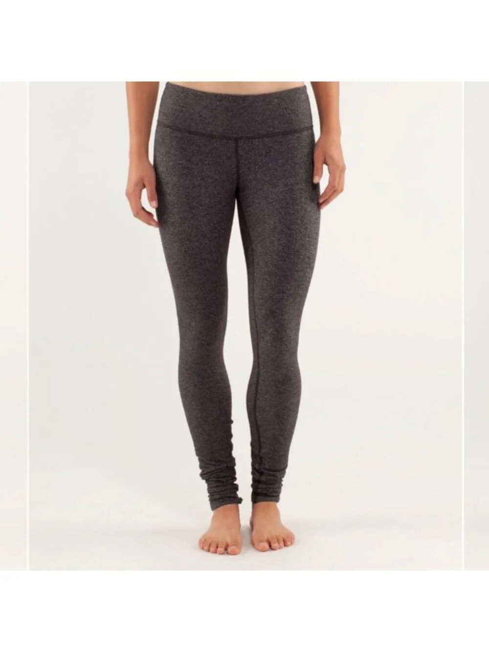 Lululemon Wunder Under Pant Herringbone Black / Rose Herringbone Black